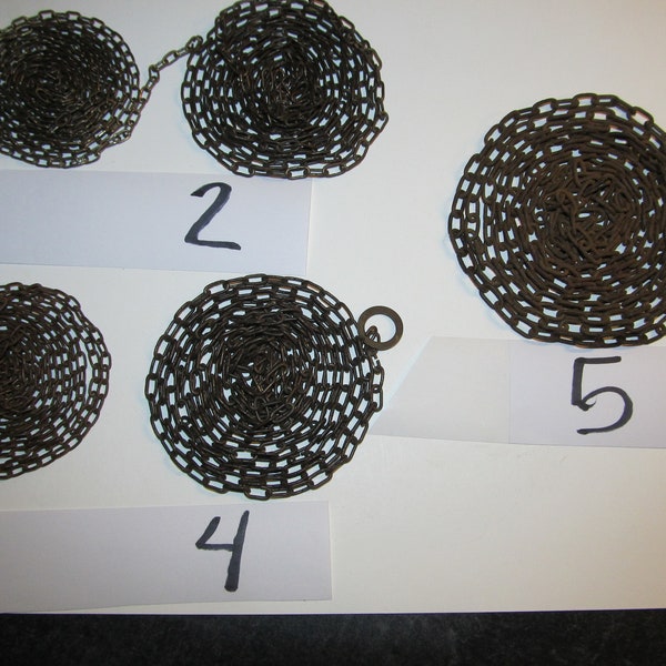 Vintage Clock Chain – 47 Links Per Foot – Brass Plated – Only One Available - CLOSEOUT - Ronell Clock Co - Foto 6