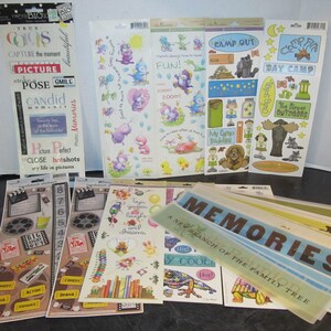 Lot of Scrapbook Stickers Miss Elizabeth Special Moments Creative Memories  - Swedemom