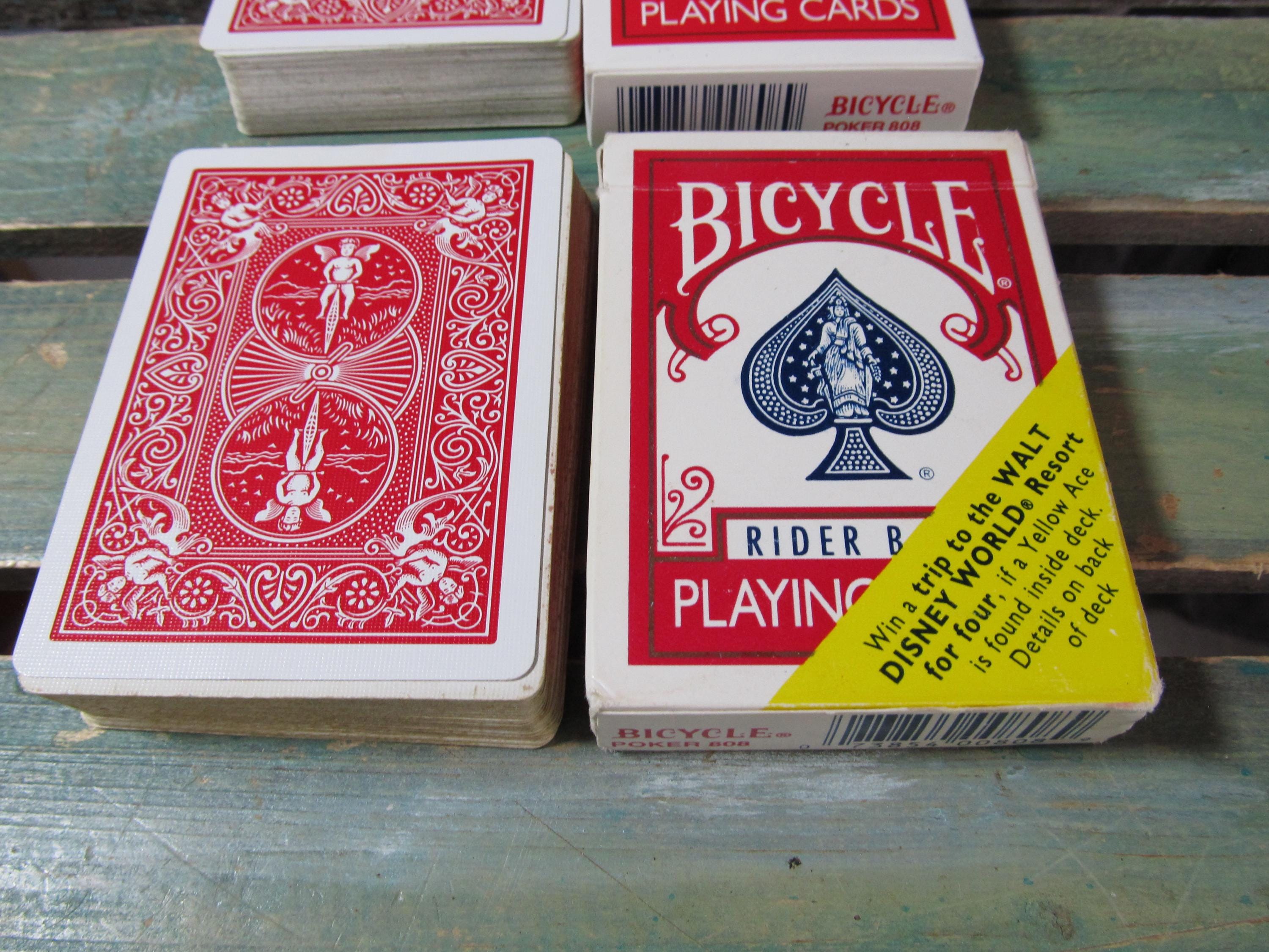 バイシクル バーコード右 オールドデック 2 Decks Vintage Bicycle Rider Back Playing Cards Complete Original