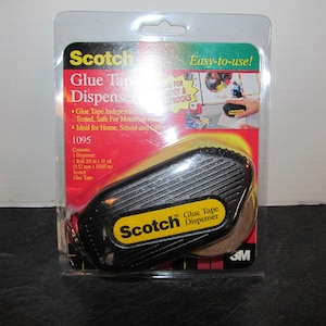 Vintage NOS Scotch Glue Tape Dispenser #1095  / Sealed Original Package Photo Mounting Tape