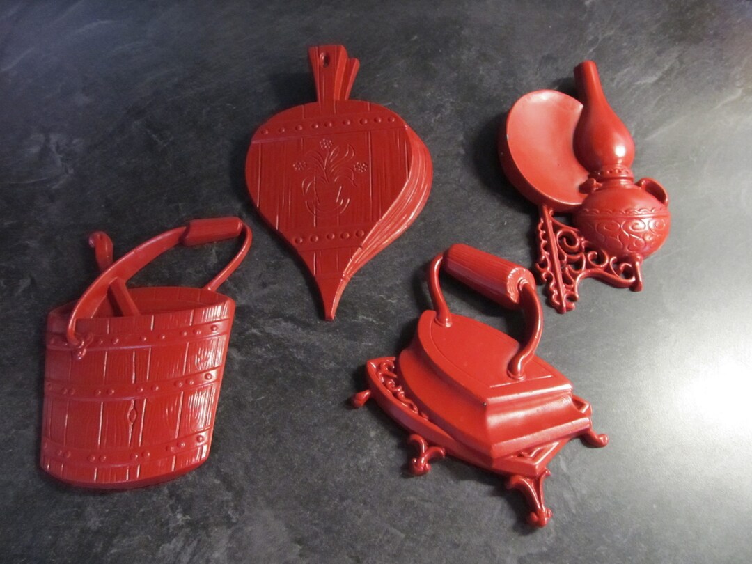Vintage 1966 Sexton Metal Wall Plaques / Farmhouse Kitchen / - Etsy
