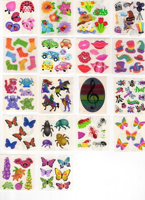 Vintage 80's 90's Sandylion Stickers / 20 Choices / Fuzzy