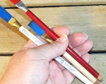 Vintage Faber Eraser Stik / Eraser Pencils ~ A.W. Faber 7099B & Eberhard Faber Singlex 1207 - Used