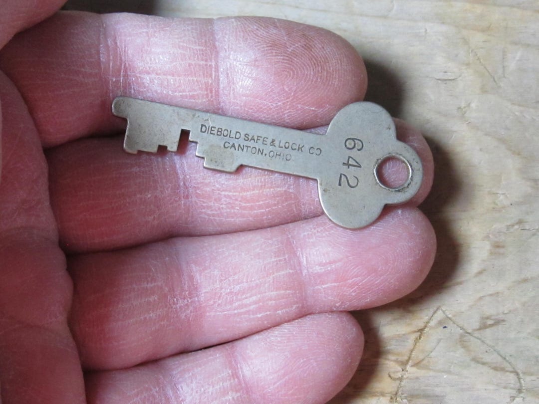 Vintage Diebold Safe & Lock Canton Ohio Flat Key #642 - Etsy