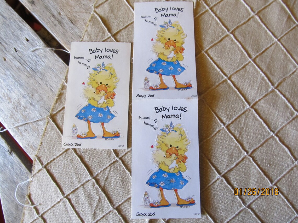Vintage Suzy's Zoo Suzy Zoo Stickers Modules Mods Etsy