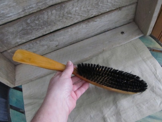 Vintage 15" Combination Wood Shoehorn / Double Si… - image 5