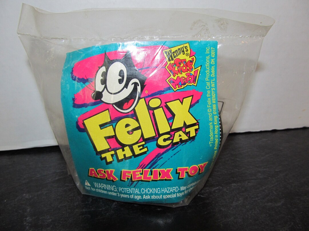 Vintage 1996 Felix the Cat Ask Felix Toy Wendy's Kids Meal Etsy