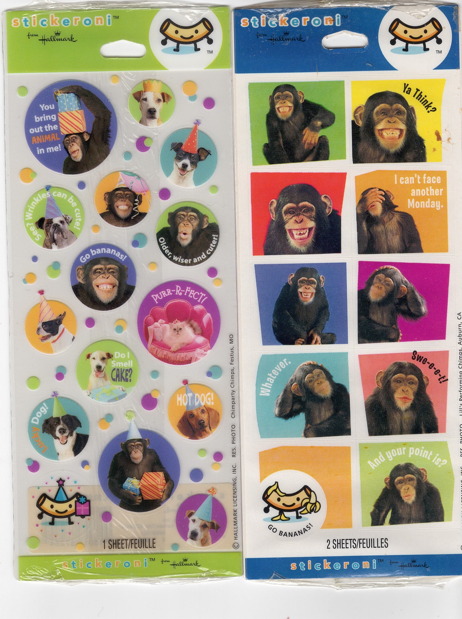 HALLMARK: Rub Off Whimsical Animal Stickers – Sticker Stash Outlet