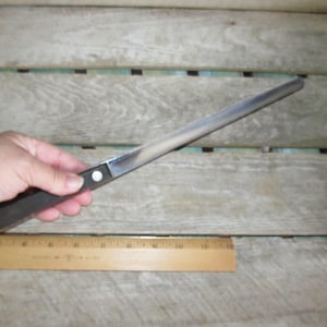 Vintage Case XX Cromium CA 242 9 1/4&quot; Blade Double Hollow Ground Salmon Slicer 14 1/8&quot; Length