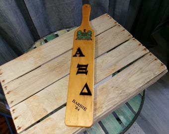 Vintage 1954 L G Balfour Ohio Wesleyan Alpha Mu Chapter Hickory Paddle