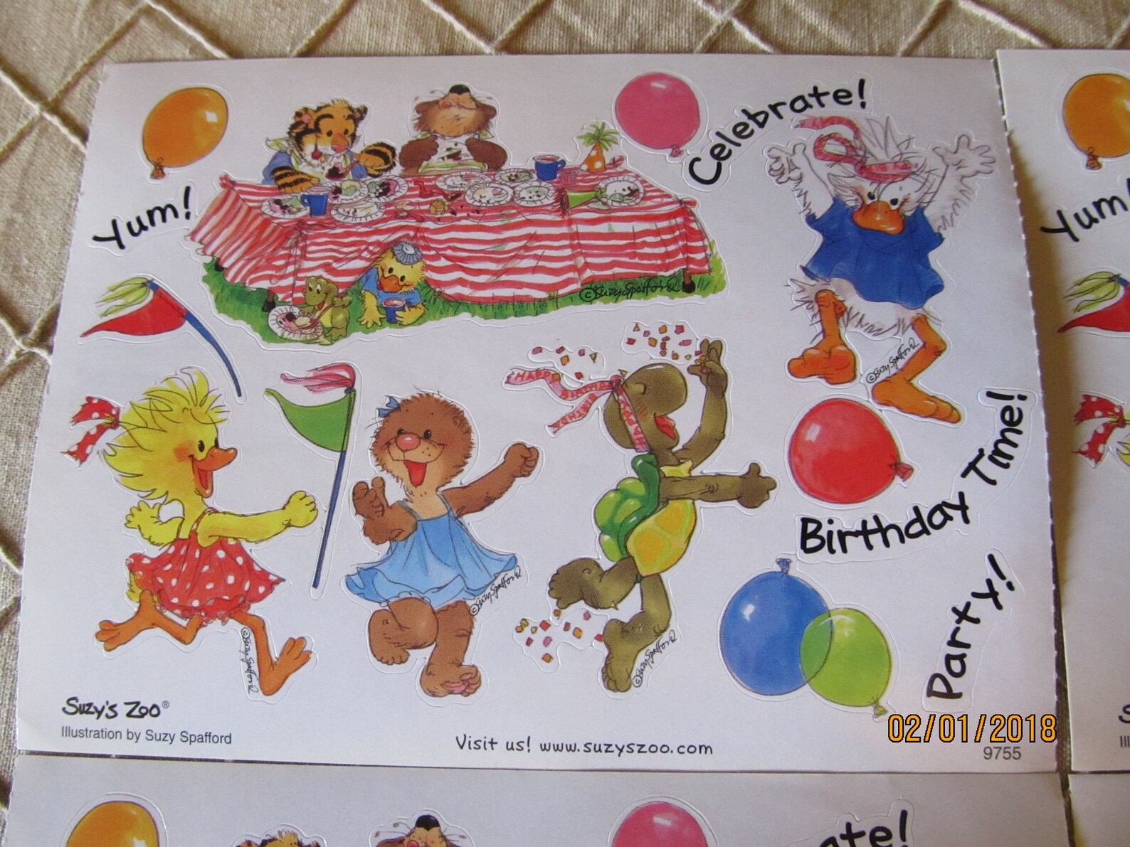 Vintage Suzy's Zoo Suzy Zoo Stickers Sheets4 Sheets Rare Etsy