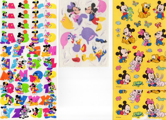 SandyLion Disney Scrapbooking Theme Park Sticker Sheet DSCB11 Mickey Mouse  Train