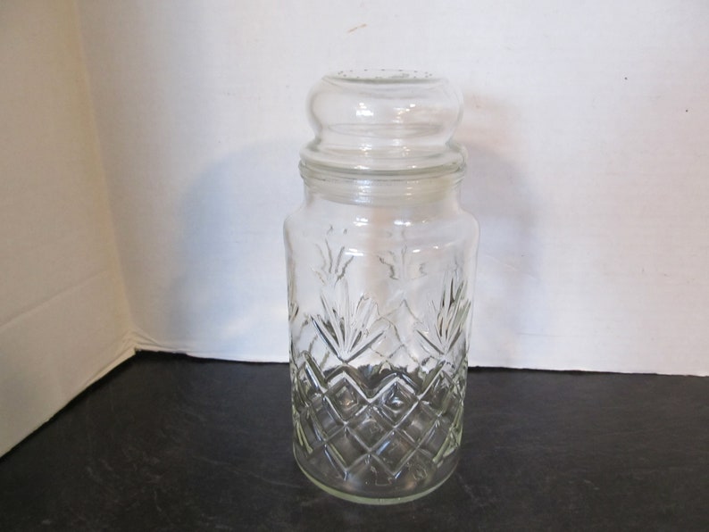 Vintage Planter's Peanuts Glass Canister Jar With Lid Etsy