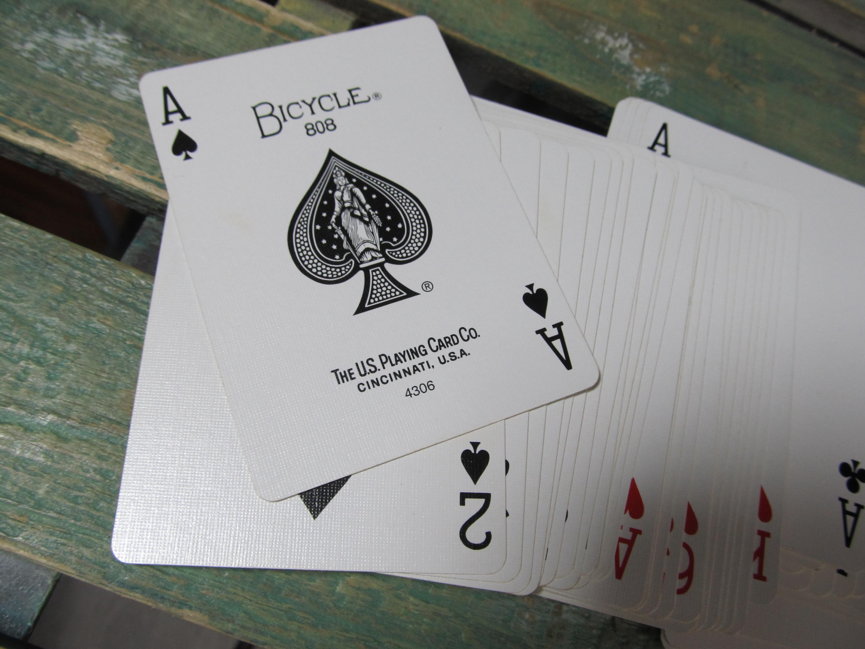 2 Decks Vintage Bicycle Rider Back Playing Cards Complete Original
