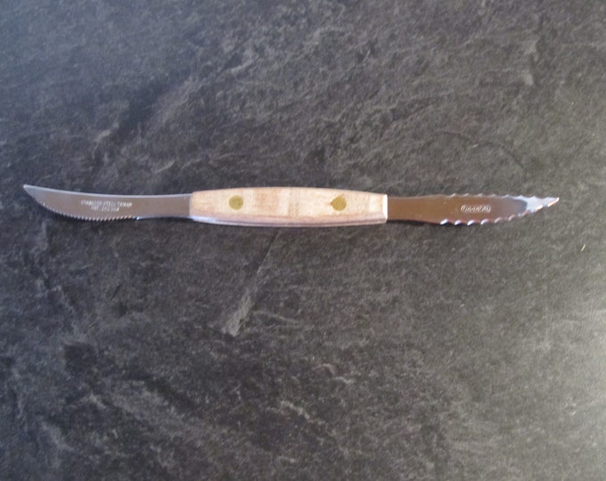 Vintage Norpro 8 Grapefruit Knife / Wood Handled Double Stainless Steel Blades Etsy