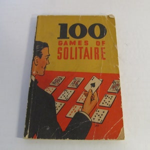 Vintage Whitman Publishing Company / 100 Games of Solitaire by Helen L Coops /Copyright 1939 / Racine Wisconsin / Printed In USA