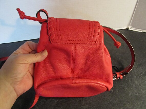 New Old Stock Sanctuary Small Genuine Leather Red… - image 7