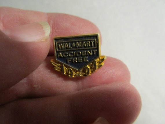 2 Vintage Walmart Employee Pins/ Pinbacks / Lapel… - image 3