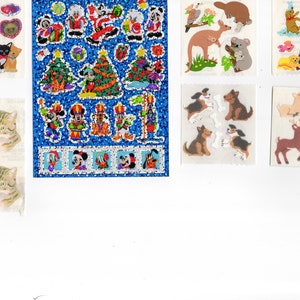 Vintage Sandylion Stickers / Choice / Valentine Victorian Kittens/ Mickey Christmas/ Australian Animals/Fuzzy Puppy / Puppy Bath/ Fuzzy Deer