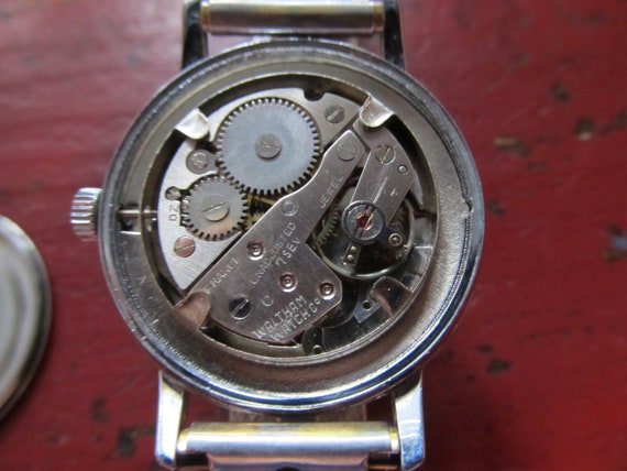 Vintage Waltham Blue Dial / France 7 Jewel Crystal Hand