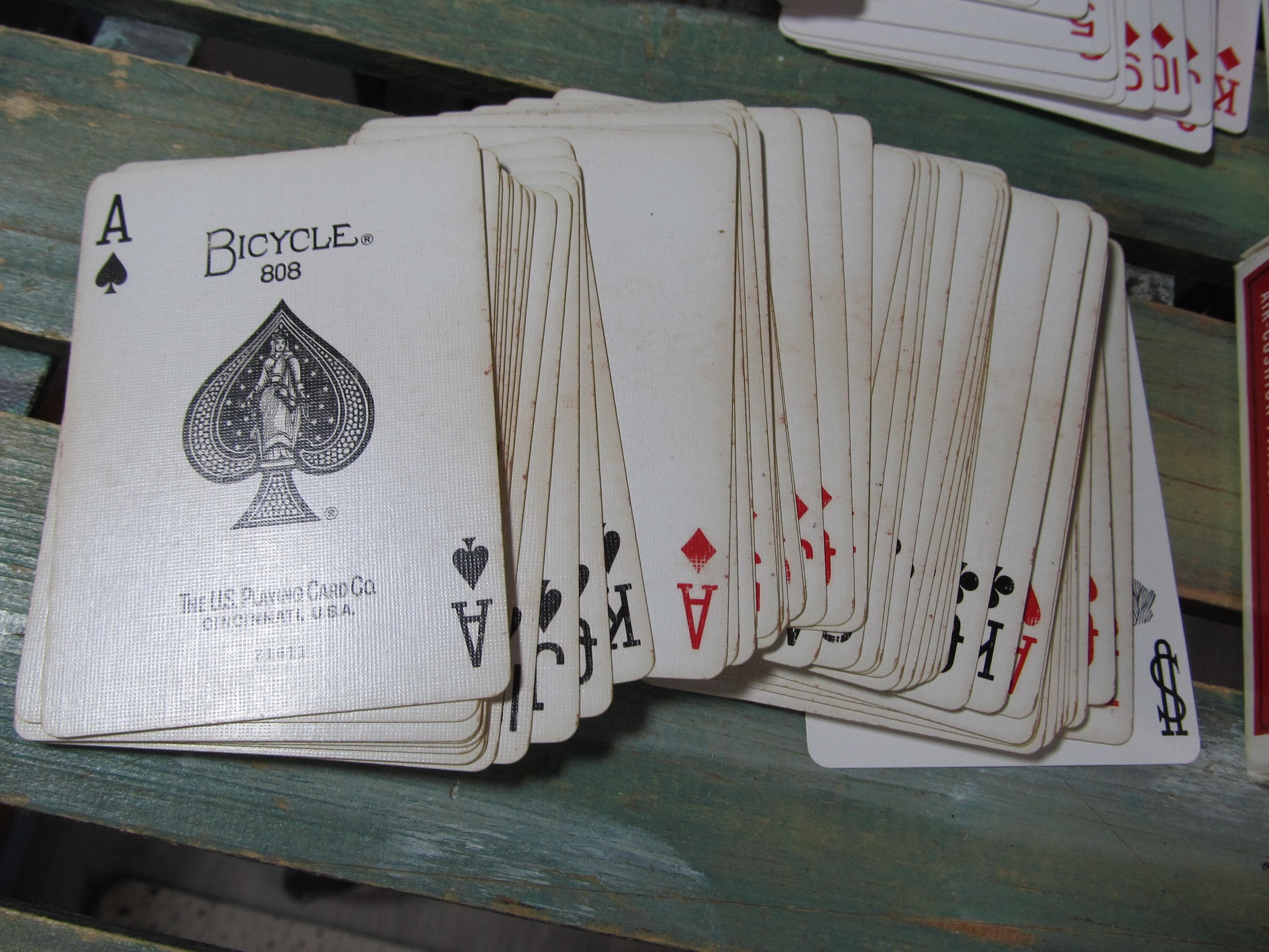 2 Decks Vintage Bicycle Rider Back Playing Cards Complete Original