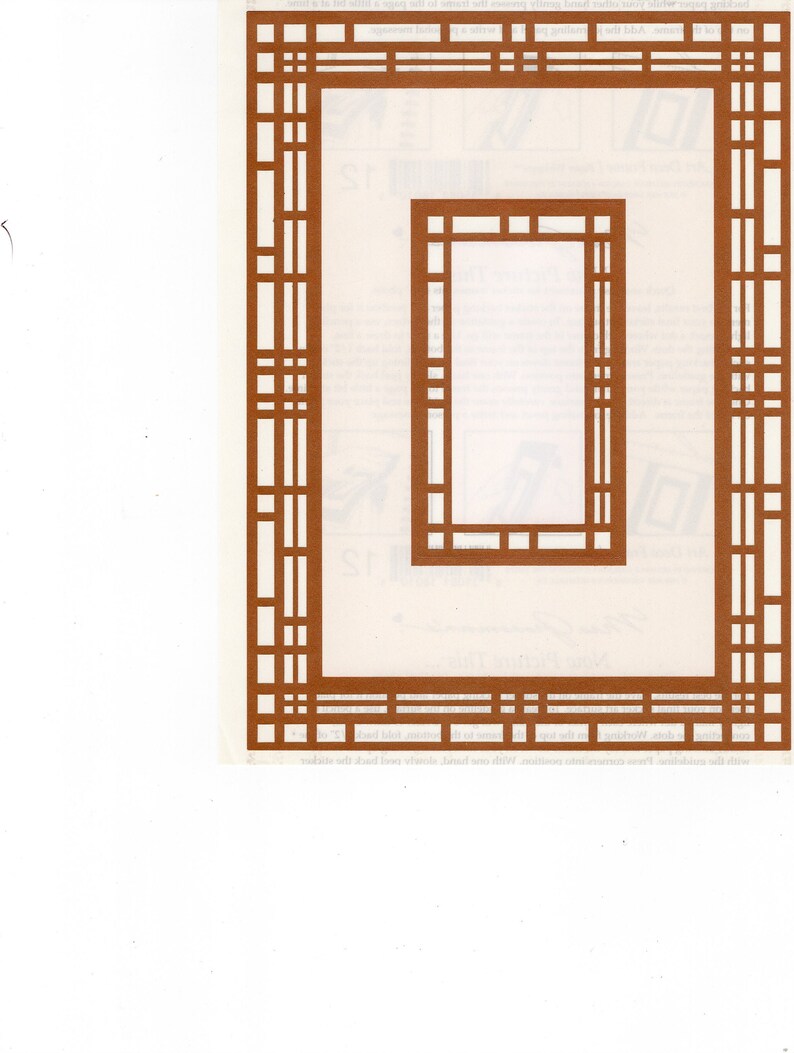 Art Deco Frame Gold Frame Stickers 2000 Melissa Carlson Stickers by the Yard Paper Whispers 5 Sheets Mrs Grossman Stickers