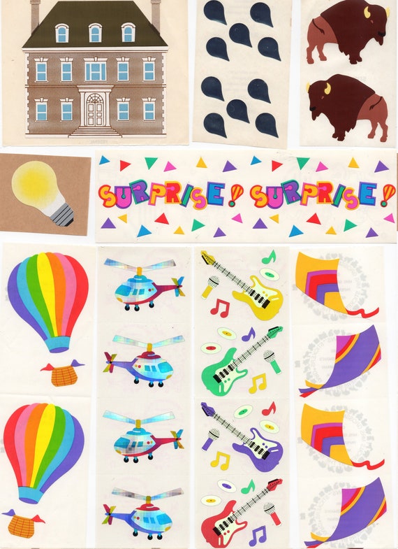 Mrs Grossman`s BIRTHDAY CAKE Decorated Stickers 2000