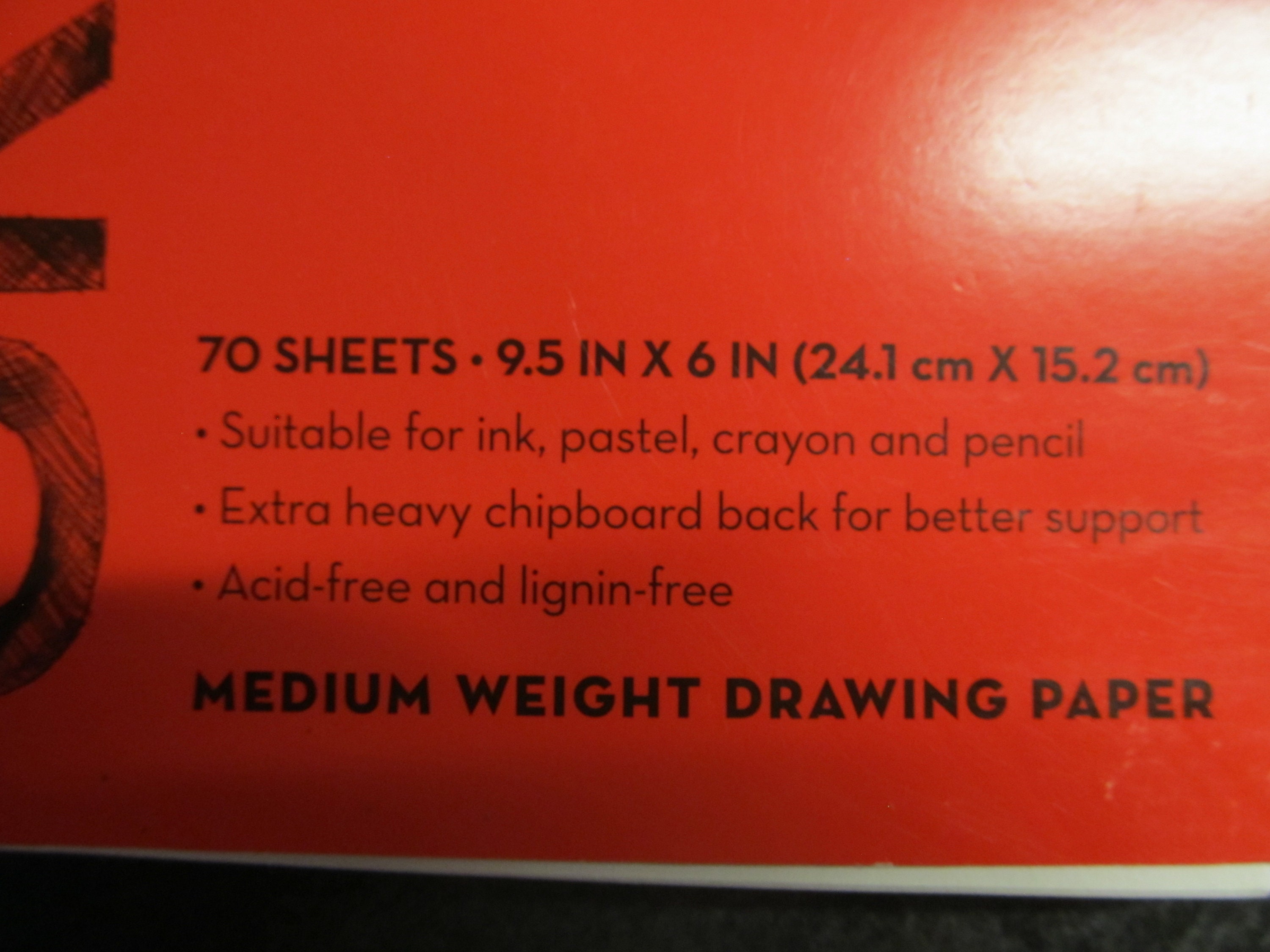 Pacon U Create Sketch Pad, Acid Free, Standard Weight - 50 sheets