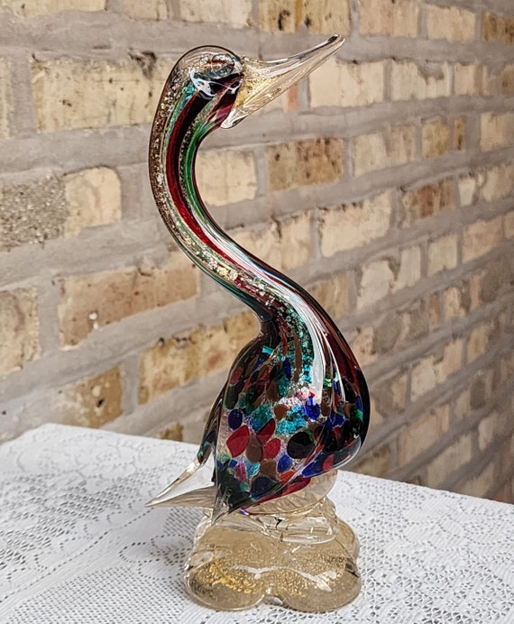 イタリー製　ガラススワン イタリー製ガラススワン