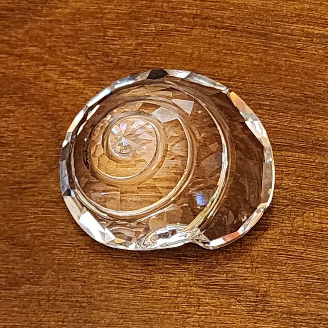 Swarovski Crystal Nautilus Seashell Vintage Sea Life Figurine