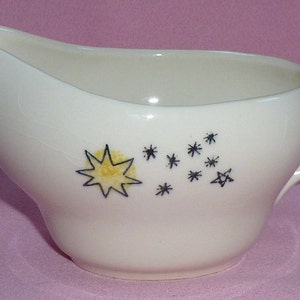 Vintage Retro Atomic Eames Era Constellation Star Sun Burst Sunburst Starburst Gravy Boat Bowl