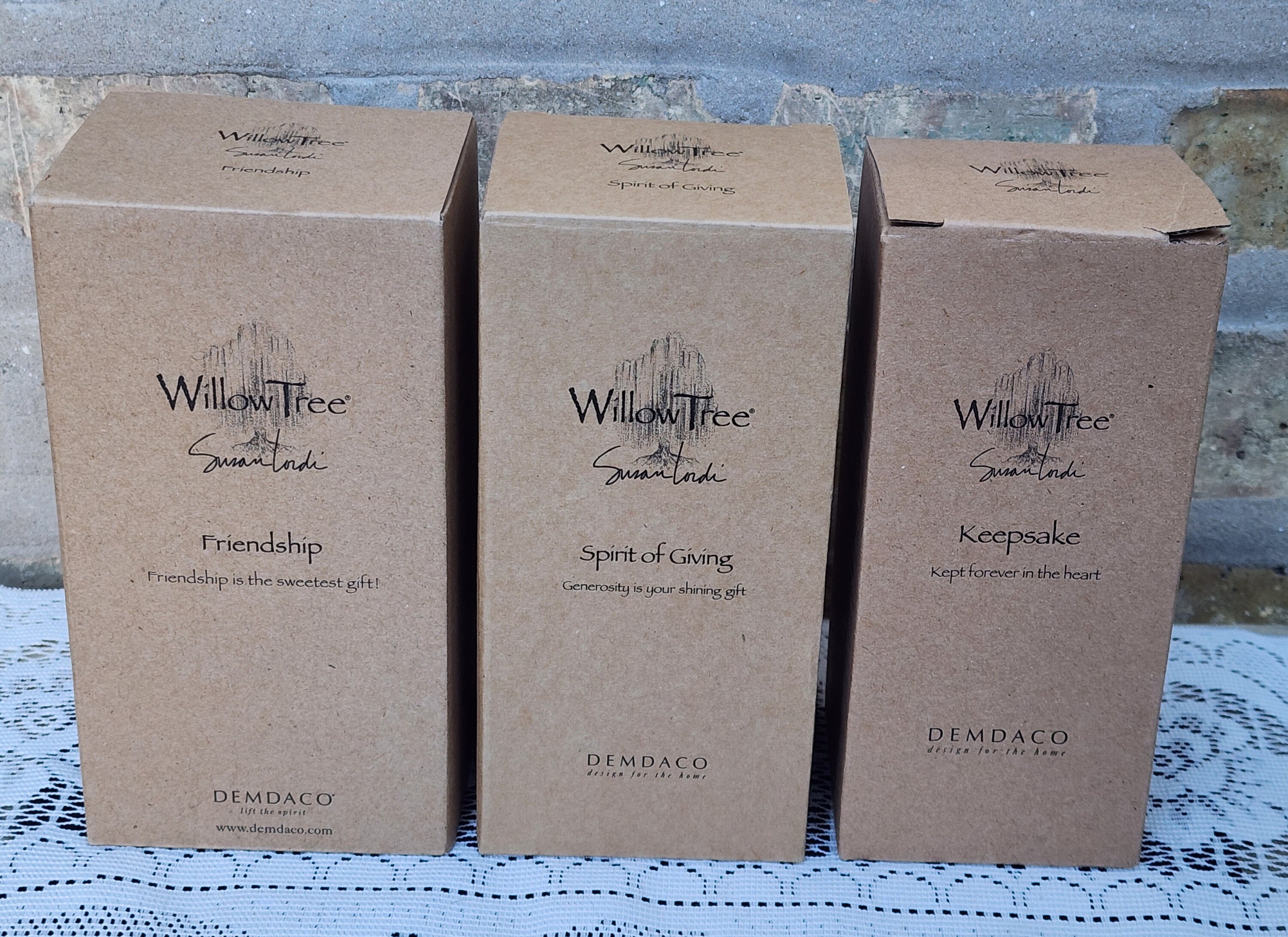 SET 3 Susan Lordi Willow Tree Figurines Friendship Spirit of - Etsy