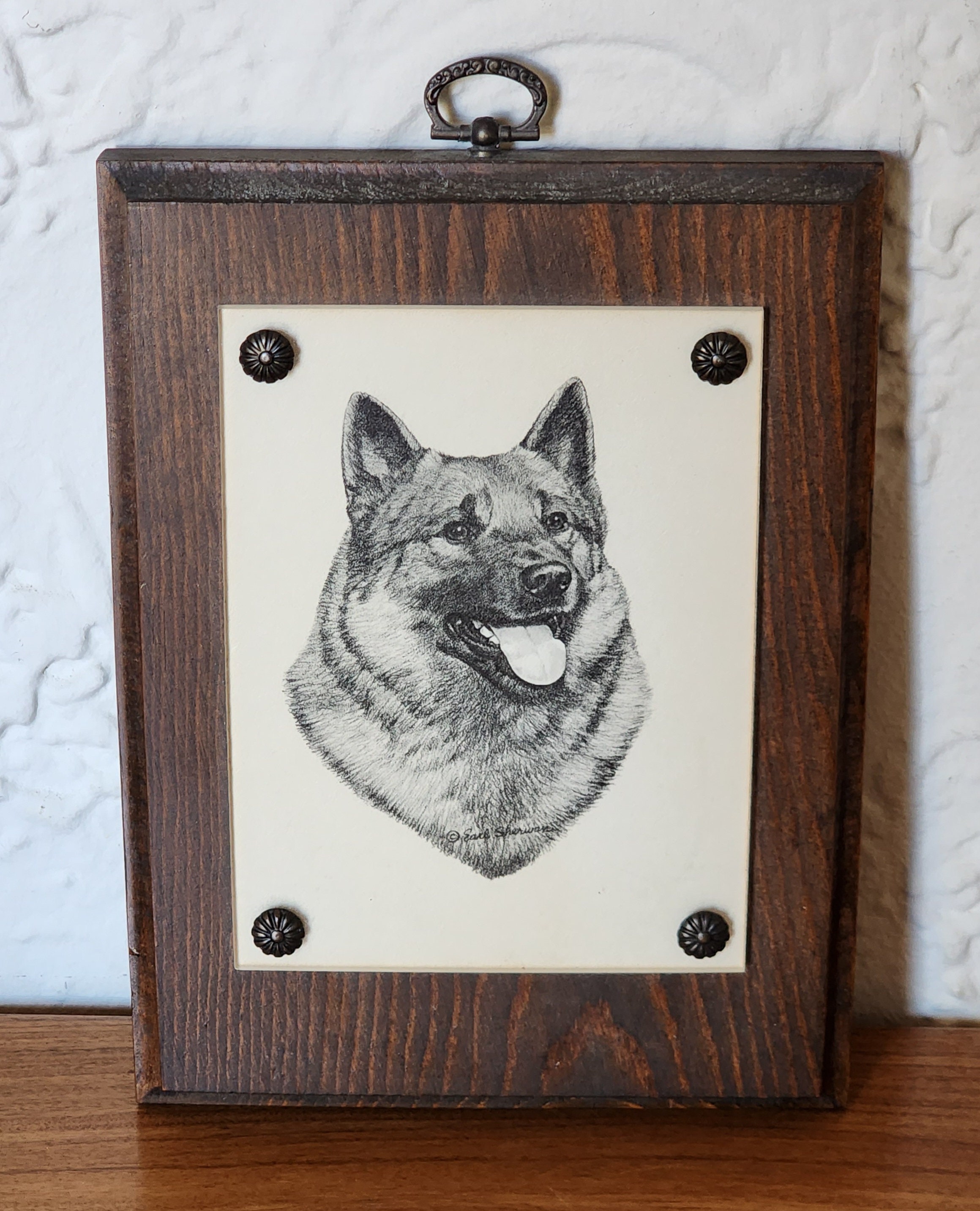 ヴィンテージ Earl Sherwan Charmstone 犬一点物