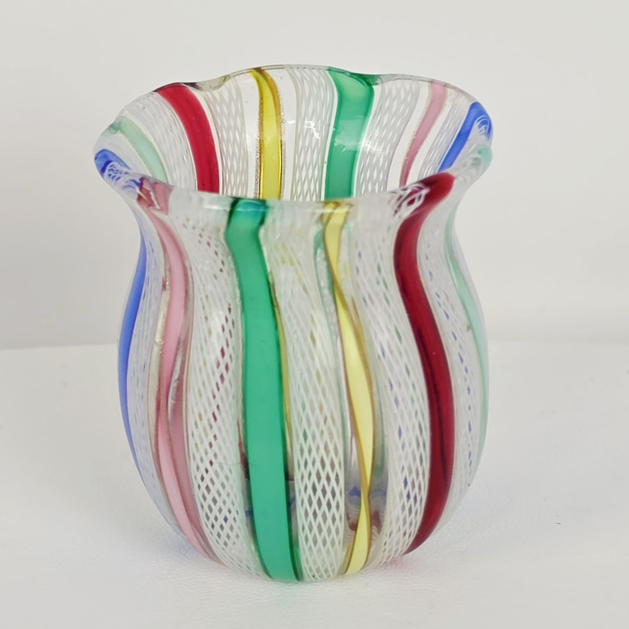 MURANO ムラノ 水色 ホワイト レース 大皿 ボール 鉢 ヴェネチアン MURANO ムラノ 水色 ホワイト レース 大皿 ボール 鉢 ヴェネチアン