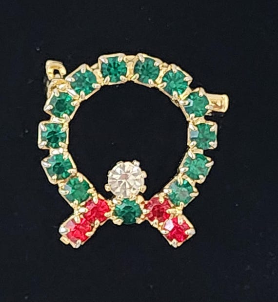 Vintage Rhinestone Christmas Brooch Set: Nutcrack… - image 5