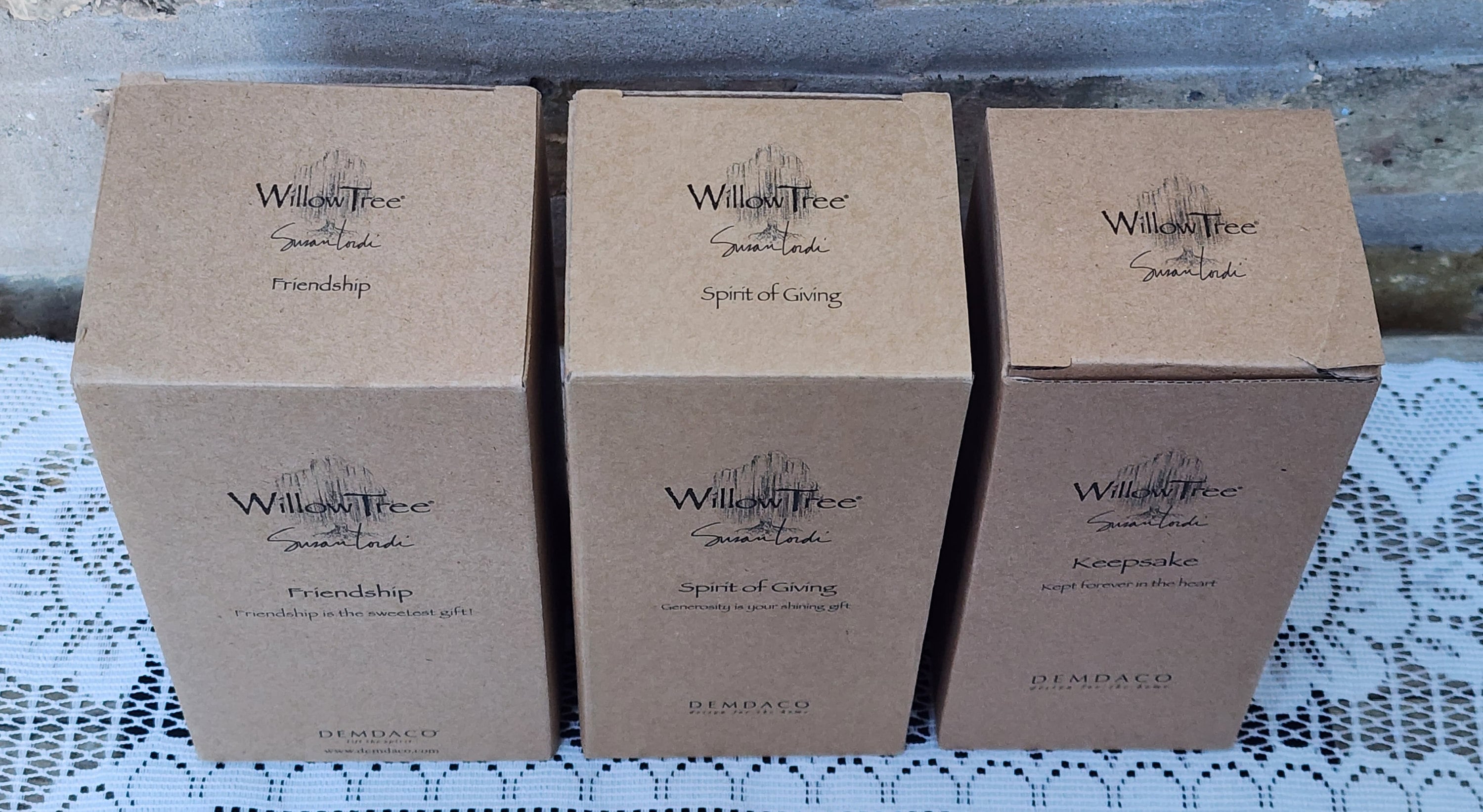 SET 3 Susan Lordi Willow Tree Figurines Friendship Spirit of - Etsy