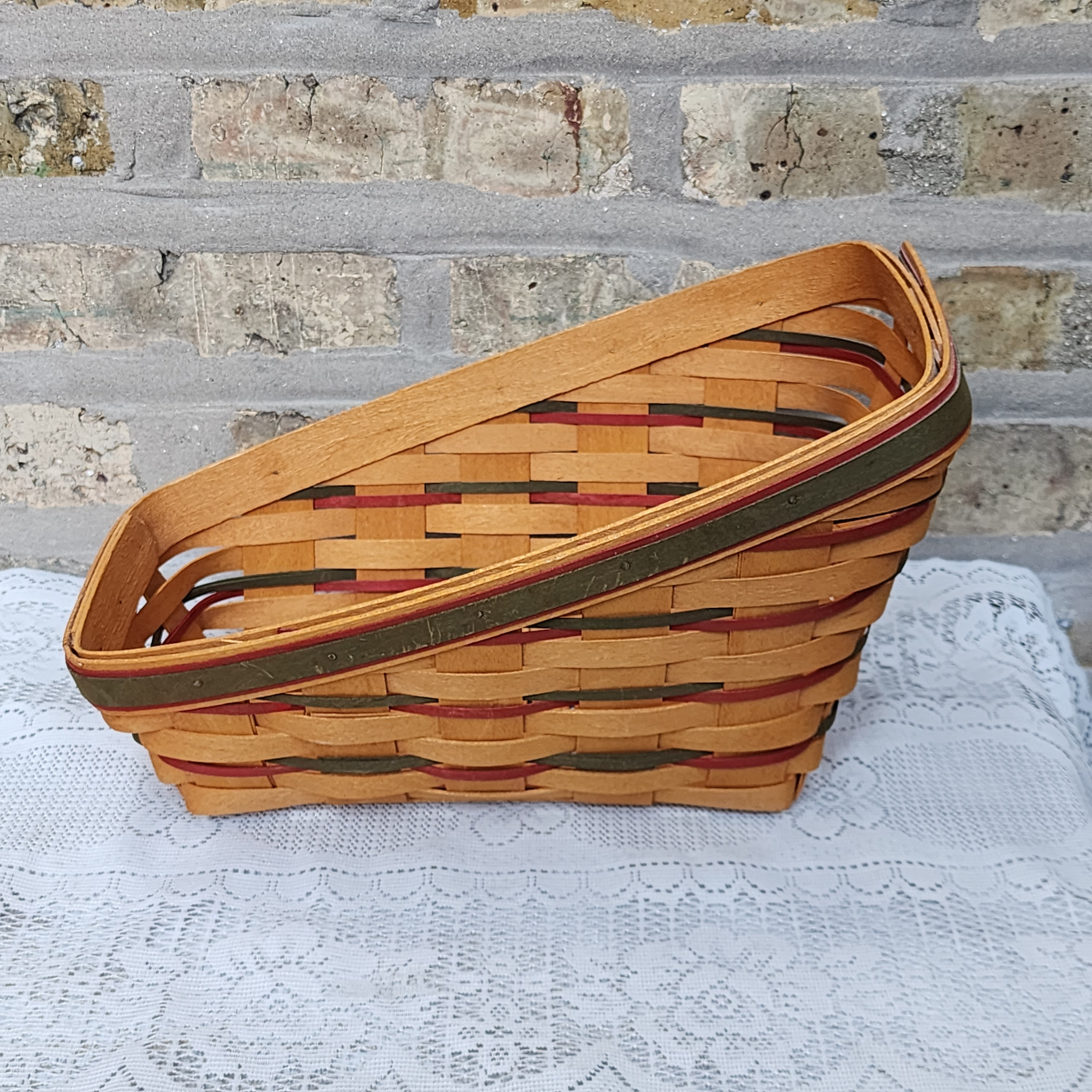 Longaberger Light Brown Large Rectangle Organizing Basket