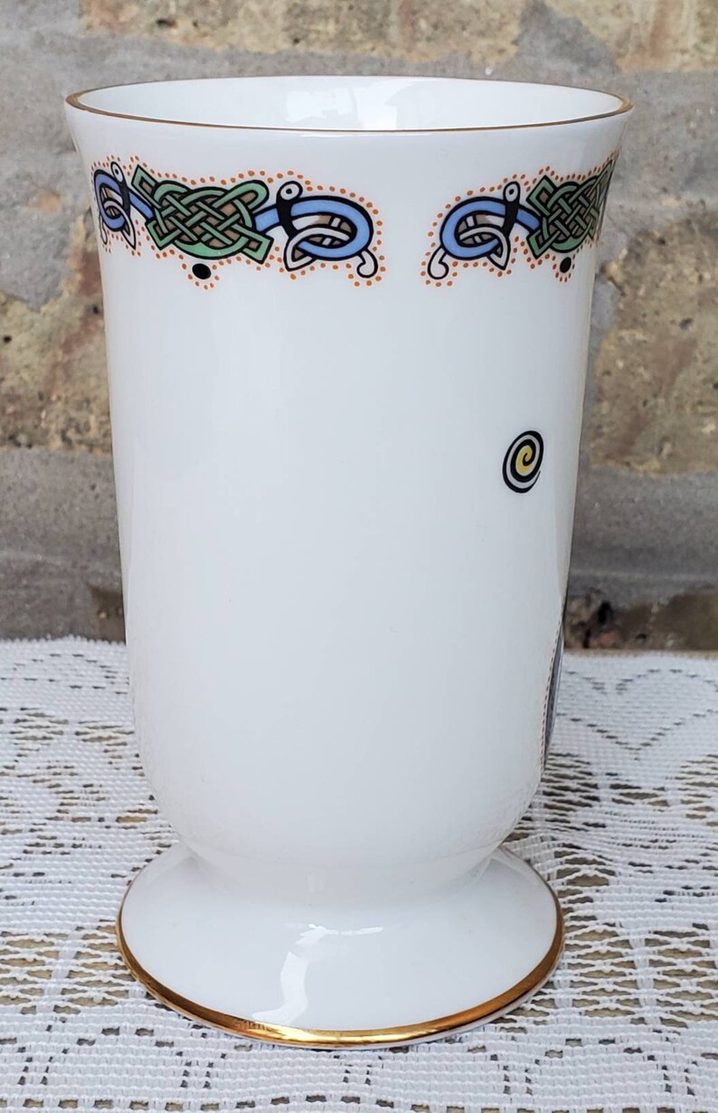 Vintage Book of Kells Letter B Royal Tara Galway Trellis Gold Etsy