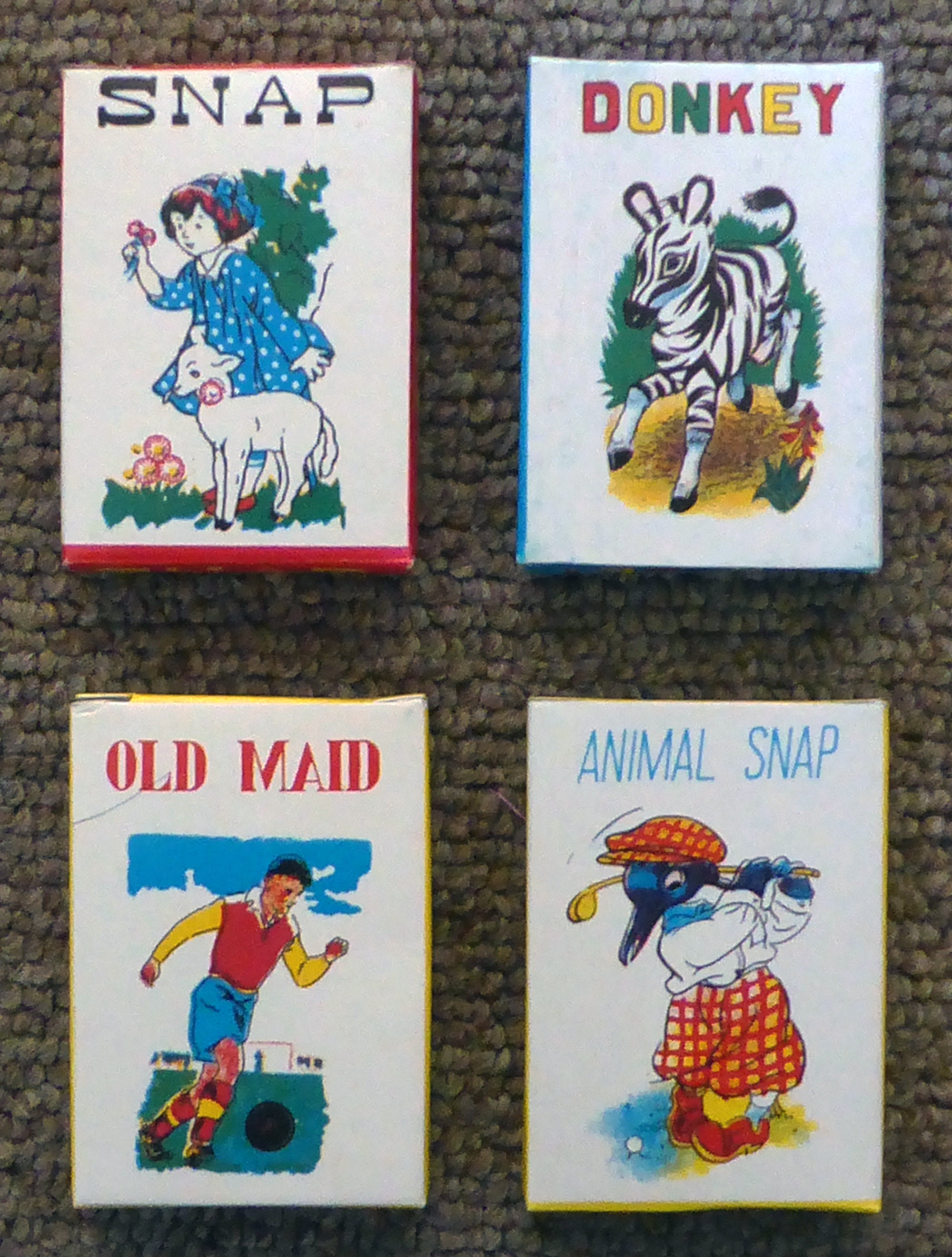 OLD MAID& ANIMALS SNAP KIDS FUN DIFFERENT CARDS SNAP DONKEY KIDS CARD GAMES 4