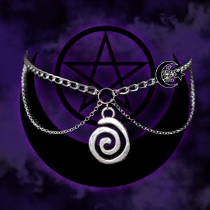90s whimsigoth spiral choker - goth choker - gothic choker - goth jewelry