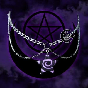 whimsigoth star choker - goth choker - gothic jewelry - fairy grunge