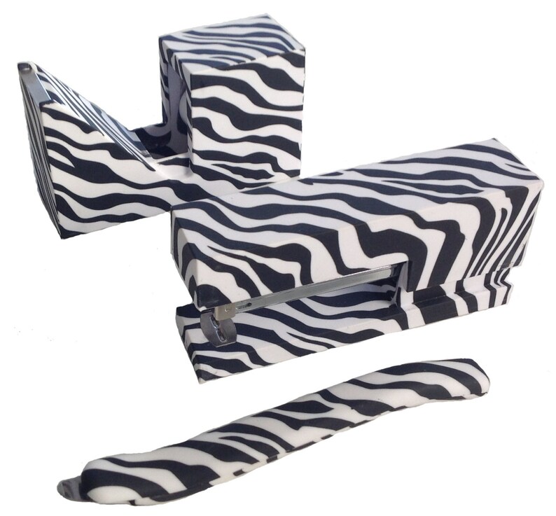 Zebra Print Stationery Set stapler Tape Dispenser & Staple Etsy
