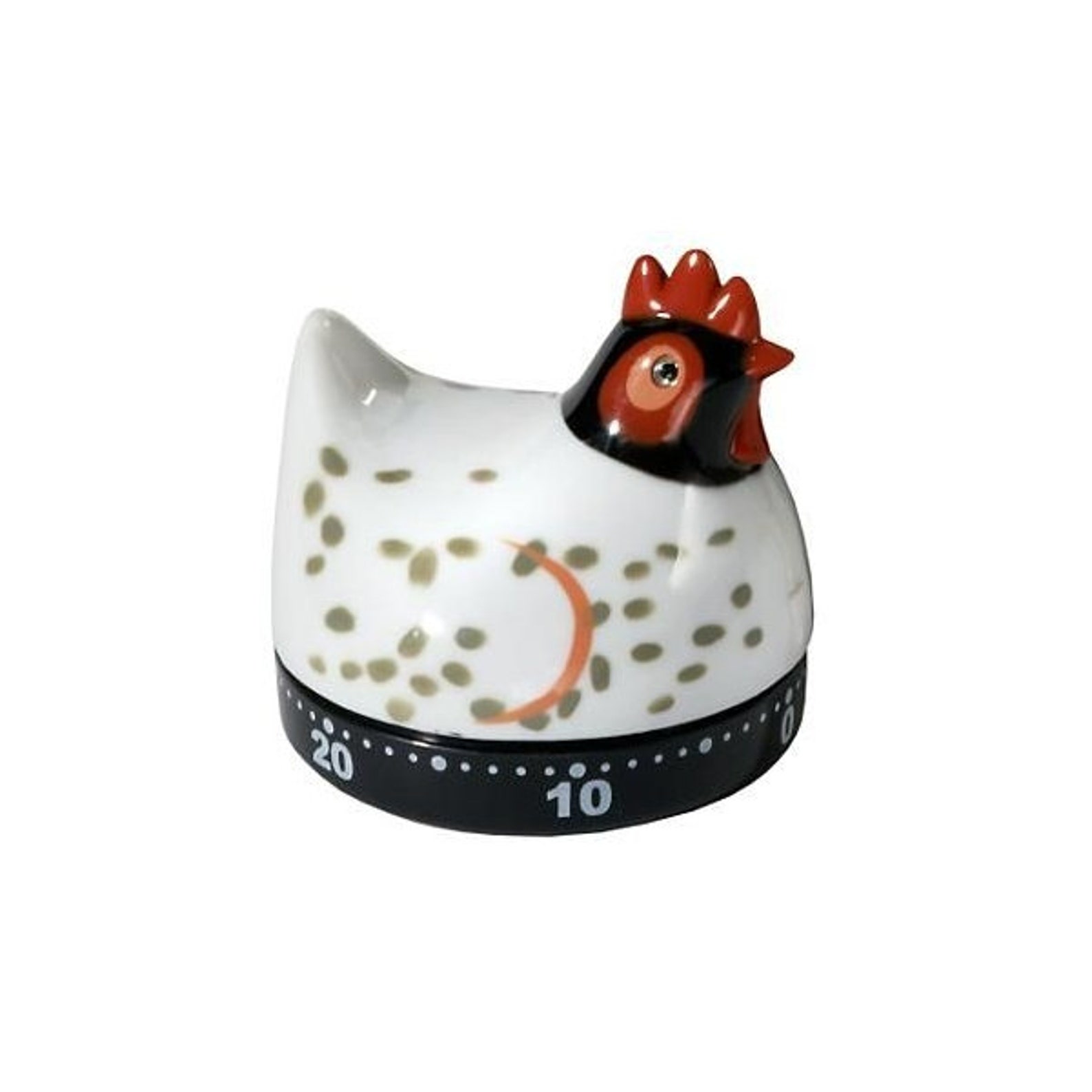 White Chicken Timer Detailed Glossy Etsy