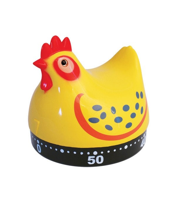 Yellow Chicken Kitchen Timer Glossy and Detailed Etsy UK