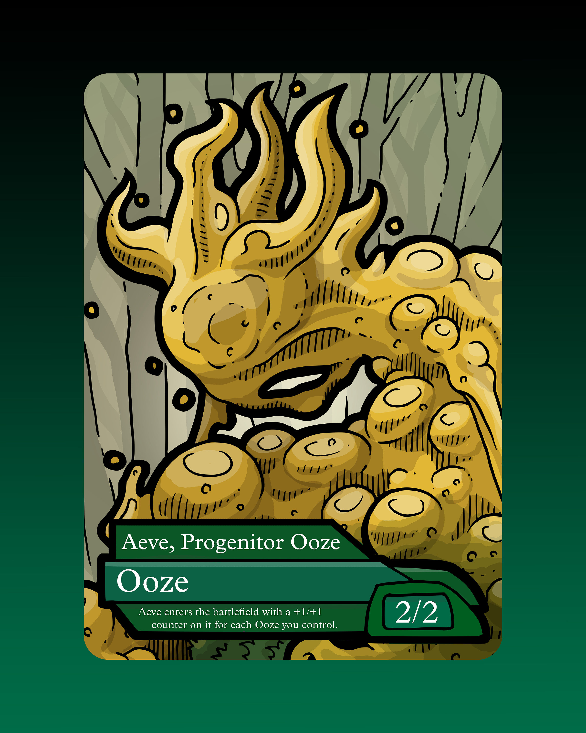 Aeve Progenitor Ooze Copy Token Custom Altered MTG Magic the - Etsy