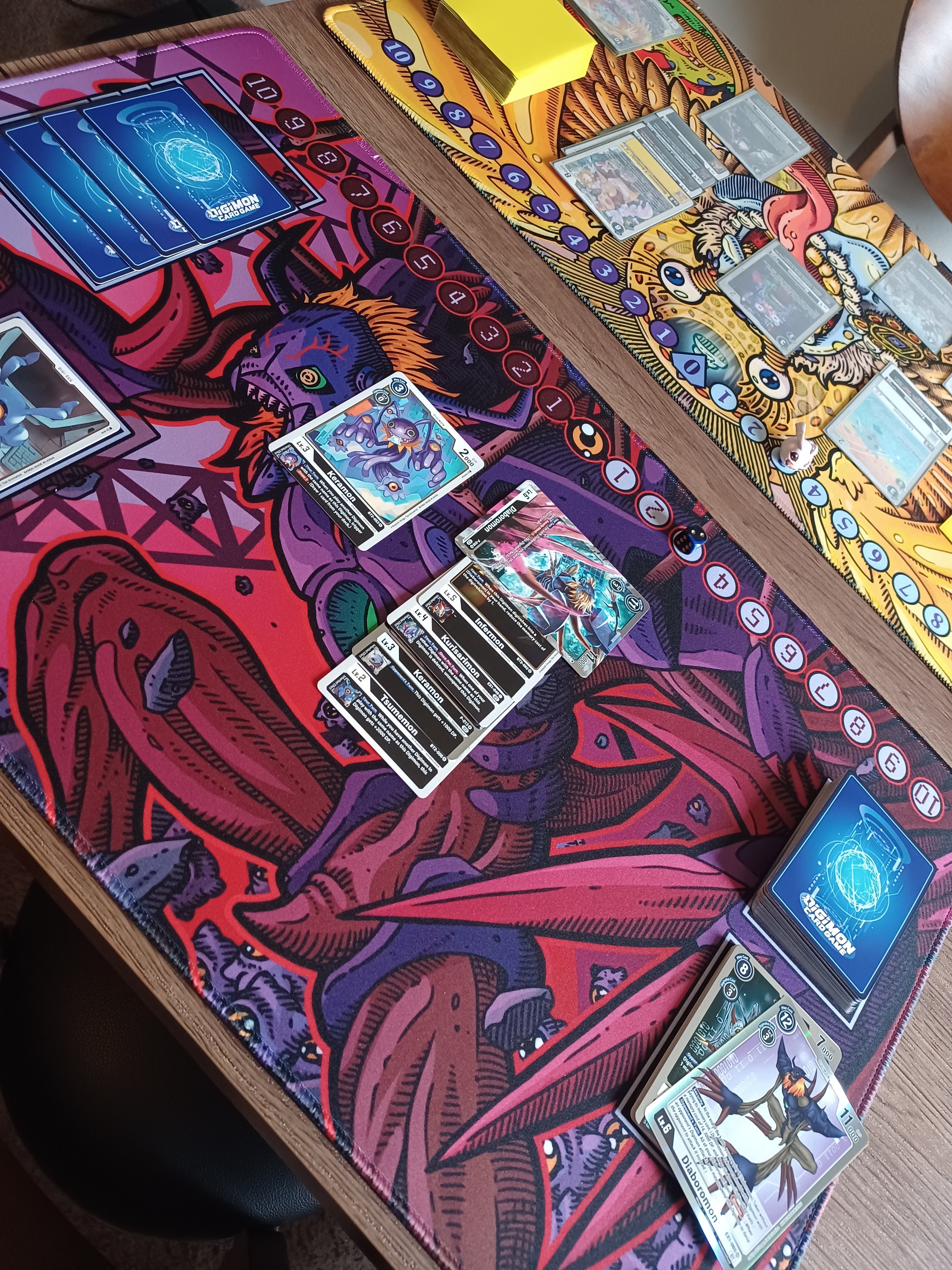 ディアボロモン プレイマット - 14x24 デジモンカードゲーム DCG