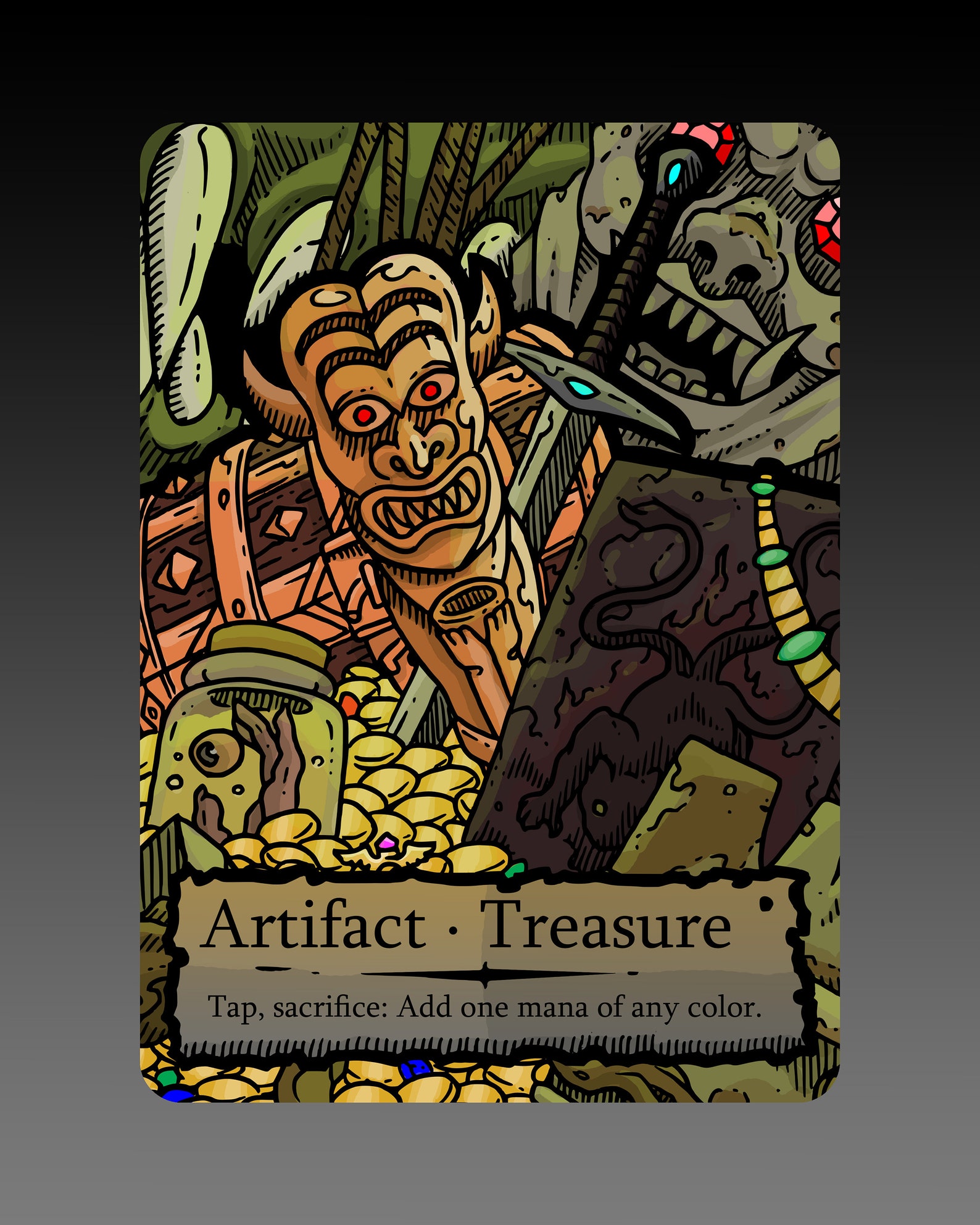 Treasure Token Custom MTG Magic the Gathering Adventures in - Etsy UK