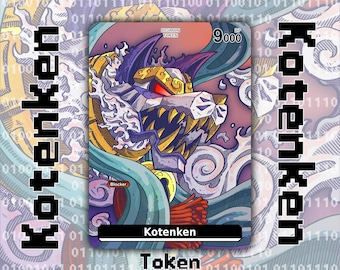 Kotenken Token - Digimon Card Game Black Blue - Erlangmon Digital World Shambala SW Saiyuu Warriors