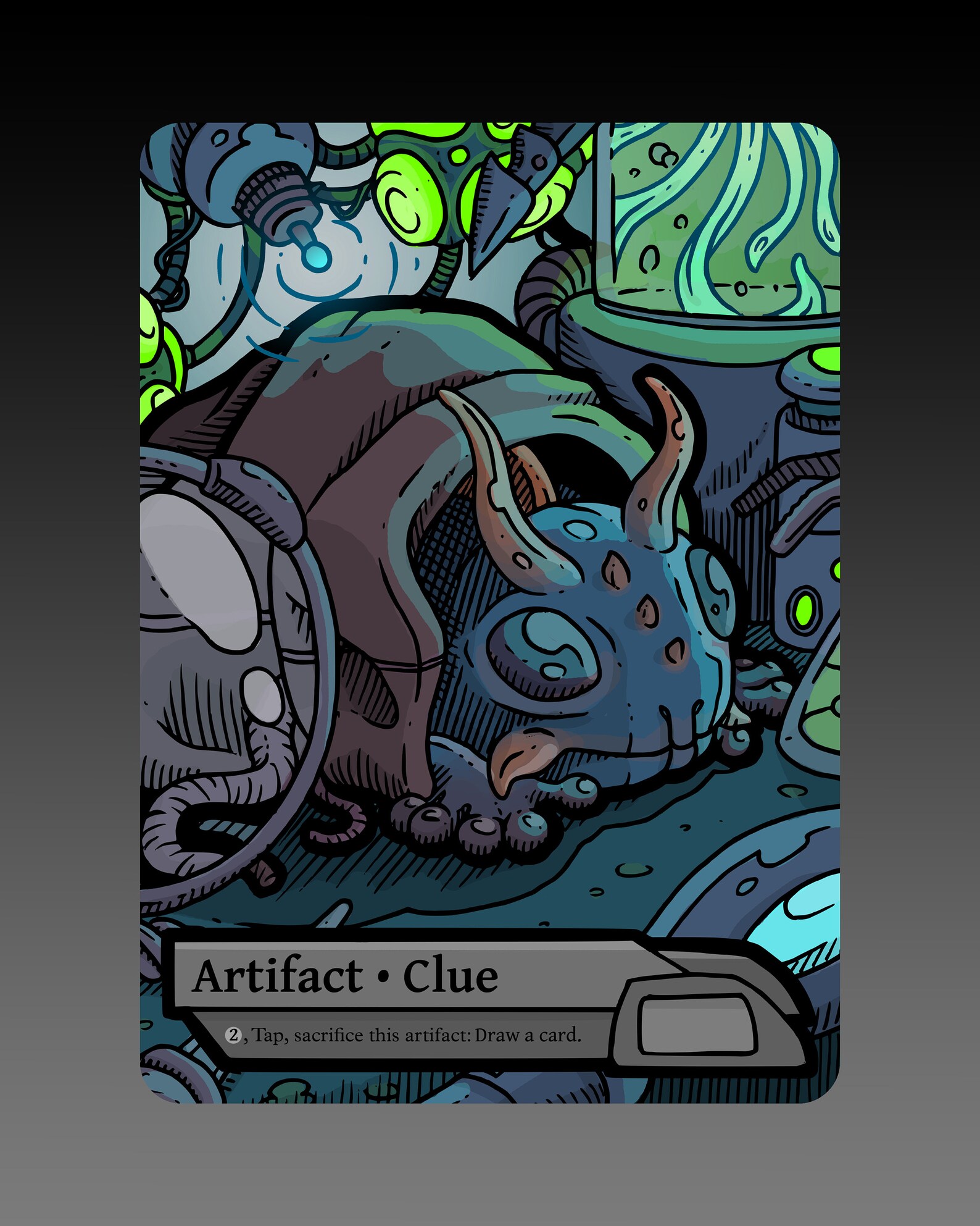 Clue Token Custom Altered MTG Magic the Gathering Fantasy Etsy