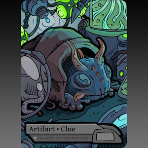 CLEARANCE Clue Token - Custom Altered MTG Magic the Gathering Fantasy Board Game Card Gaming Set Collectible MH2 Modern Artifact Lonis